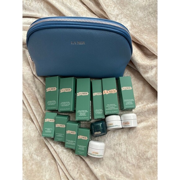La Mer skincare set of 14 plus bag - Picture 2 of 6